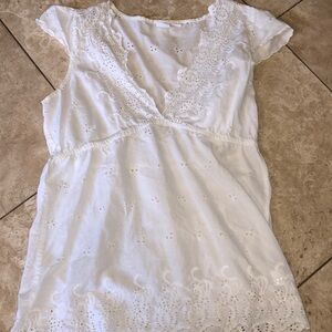 Roxy v neck lace top